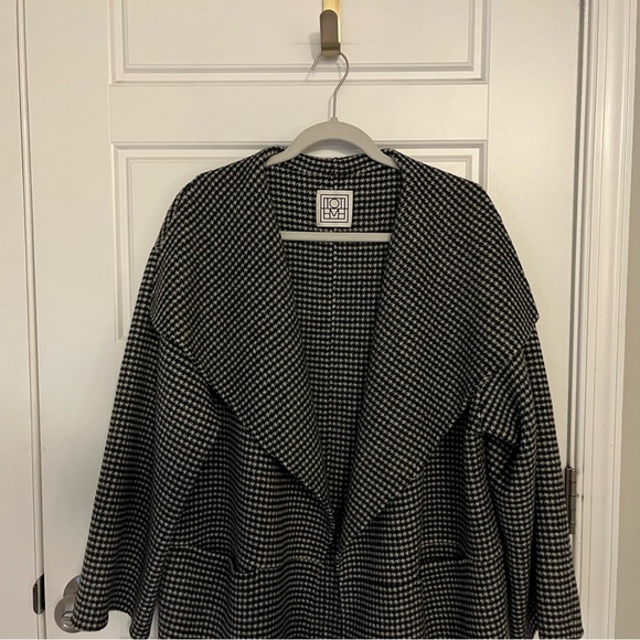 LAST CHANCE TODAY Toteme Black and White Checkered Annecy Coat | XS - Picture 4 of 11